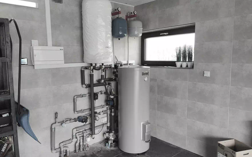 Pompa ciepła w piwnicy